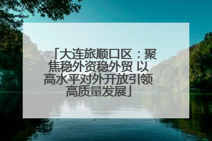 大连旅顺口区：聚焦稳外资稳外贸 以高水平对外开放引领高质量发展