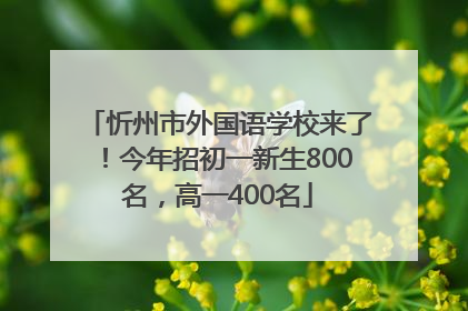 忻州市外国语学校来了！今年招初一新生800名，高一400名