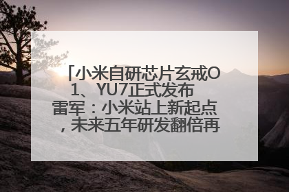 小米自研芯片玄戒O1、YU7正式发布 雷军：小米站上新起点，未来五年研发翻倍再投2000亿元