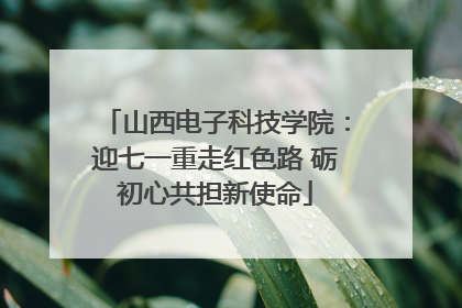 山西电子科技学院：迎七一重走红色路 砺初心共担新使命