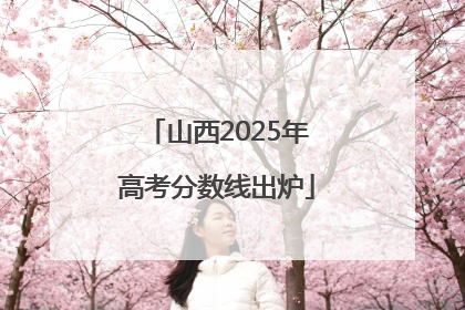 山西2025年高考分数线出炉