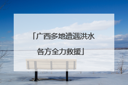 广西多地遭遇洪水 各方全力救援
