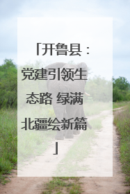 开鲁县：党建引领生态路 绿满北疆绘新篇