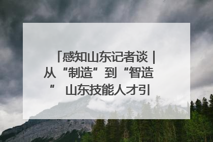 感知山东记者谈｜从“制造”到“智造” 山东技能人才引领产业升级