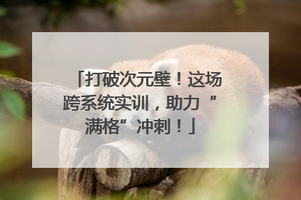 打破次元壁！这场跨系统实训，助力“满格”冲刺！