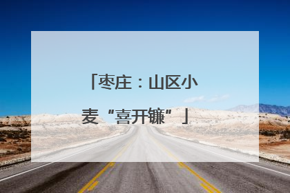 枣庄：山区小麦“喜开镰”