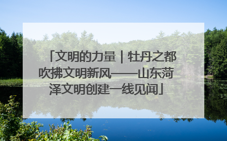 文明的力量｜牡丹之都吹拂文明新风——山东菏泽文明创建一线见闻