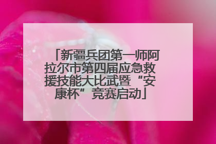 新疆兵团第一师阿拉尔市第四届应急救援技能大比武暨“安康杯”竞赛启动