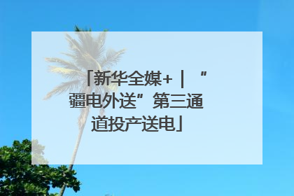 新华全媒+｜“疆电外送”第三通道投产送电