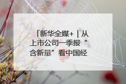 新华全媒+｜从上市公司一季报“含新量”看中国经济发展向“新”