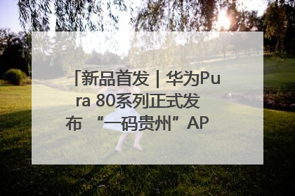 新品首发｜华为Pura 80系列正式发布 “一码贵州”APP抢先开售！