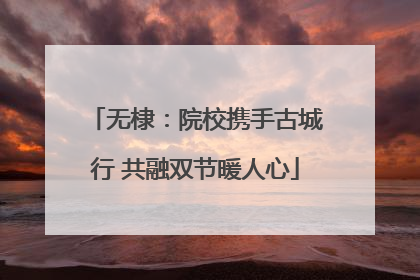 无棣：院校携手古城行 共融双节暖人心