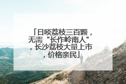日啖荔枝三百颗，无需“长作岭南人”，长沙荔枝大量上市，价格亲民