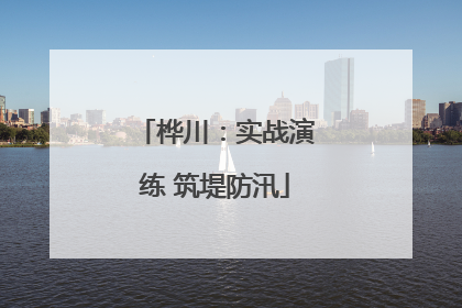 桦川：实战演练 筑堤防汛