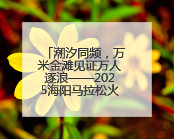 潮汐同频，万米金滩见证万人逐浪——2025海阳马拉松火热开跑