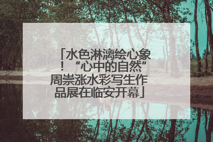 水色淋漓绘心象！“心中的自然”周崇涨水彩写生作品展在临安开幕