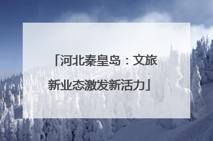 河北秦皇岛：文旅新业态激发新活力