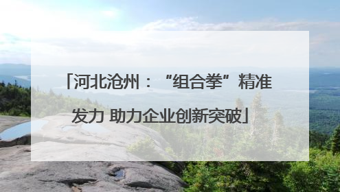 河北沧州：“组合拳”精准发力 助力企业创新突破