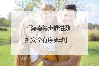 海南稳步推进数据安全有序流动