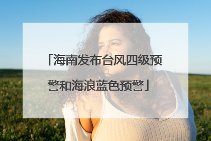 海南发布台风四级预警和海浪蓝色预警