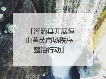 浑源县开展恒山黄芪市场秩序整治行动