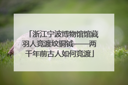 浙江宁波博物馆馆藏羽人竞渡纹铜钺——两千年前古人如何竞渡