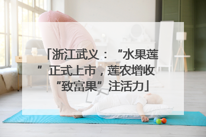 浙江武义：“水果莲”正式上市，莲农增收“致富果”注活力