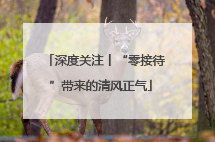 深度关注丨“零接待”带来的清风正气