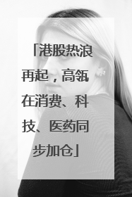 港股热浪再起，高瓴在消费、科技、医药同步加仓