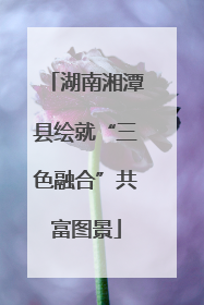 湖南湘潭县绘就“三色融合”共富图景