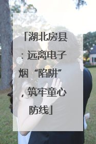 湖北房县：远离电子烟“陷阱”，筑牢童心防线