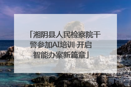 湘阴县人民检察院干警参加AI培训 开启智能办案新篇章