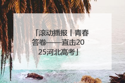 滚动播报丨青春答卷——直击2025河北高考
