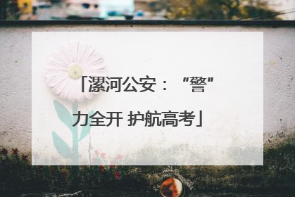 漯河公安：“警”力全开 护航高考