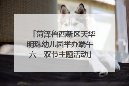 菏泽鲁西新区天华明珠幼儿园举办端午六一双节主题活动