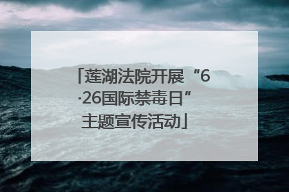 莲湖法院开展“6·26国际禁毒日”主题宣传活动