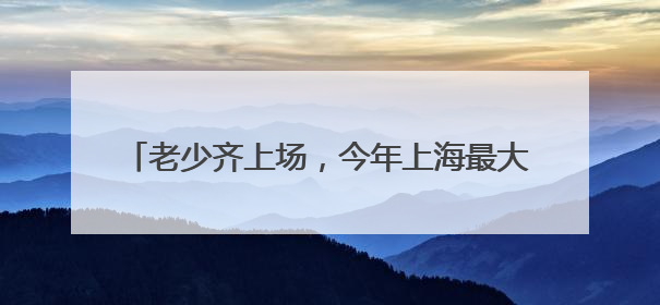 老少齐上场，今年上海最大规模群众性武术赛事开赛
