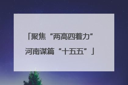 聚焦“两高四着力” 河南谋篇“十五五”