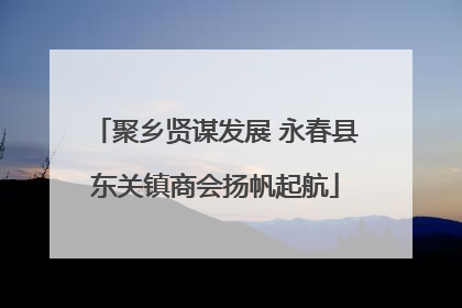 聚乡贤谋发展 永春县东关镇商会扬帆起航