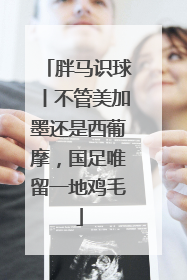 胖马识球丨不管美加墨还是西葡摩，国足唯留一地鸡毛