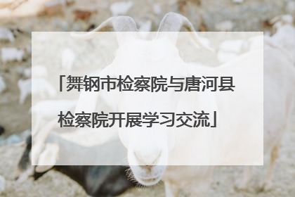 舞钢市检察院与唐河县检察院开展学习交流
