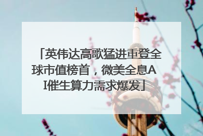 英伟达高歌猛进重登全球市值榜首，微美全息AI催生算力需求爆发