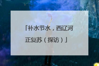 补水节水，西辽河正复苏（探访）