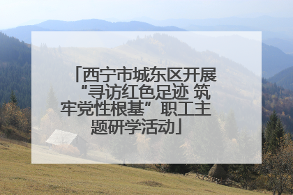 西宁市城东区开展“寻访红色足迹 筑牢党性根基”职工主题研学活动