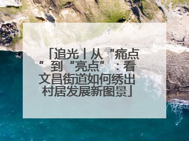 追光丨从“痛点”到“亮点”：看文昌街道如何绣出村居发展新图景