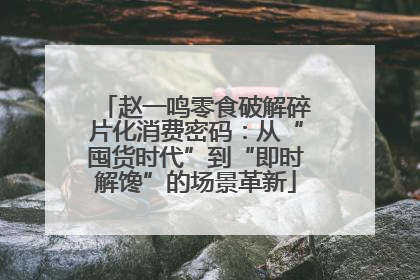 赵一鸣零食破解碎片化消费密码：从“囤货时代”到“即时解馋”的场景革新