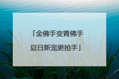 金佛手变青佛手 夏日新宠更抢手