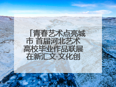 青春艺术点亮城市 首届河北艺术高校毕业作品联展在新汇文·文化创意体验中心开幕