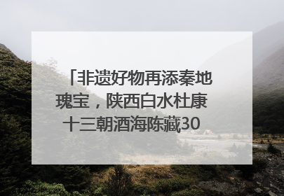 非遗好物再添秦地瑰宝，陕西白水杜康十三朝酒海陈藏30年别具一格