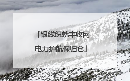 银线织就丰收网 电力护航保归仓
